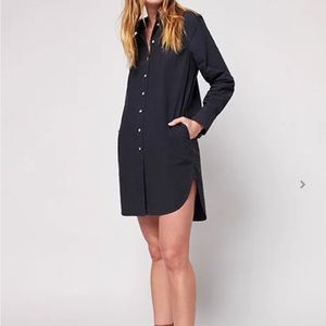 NWT Faherty Whitney dress faded black medium